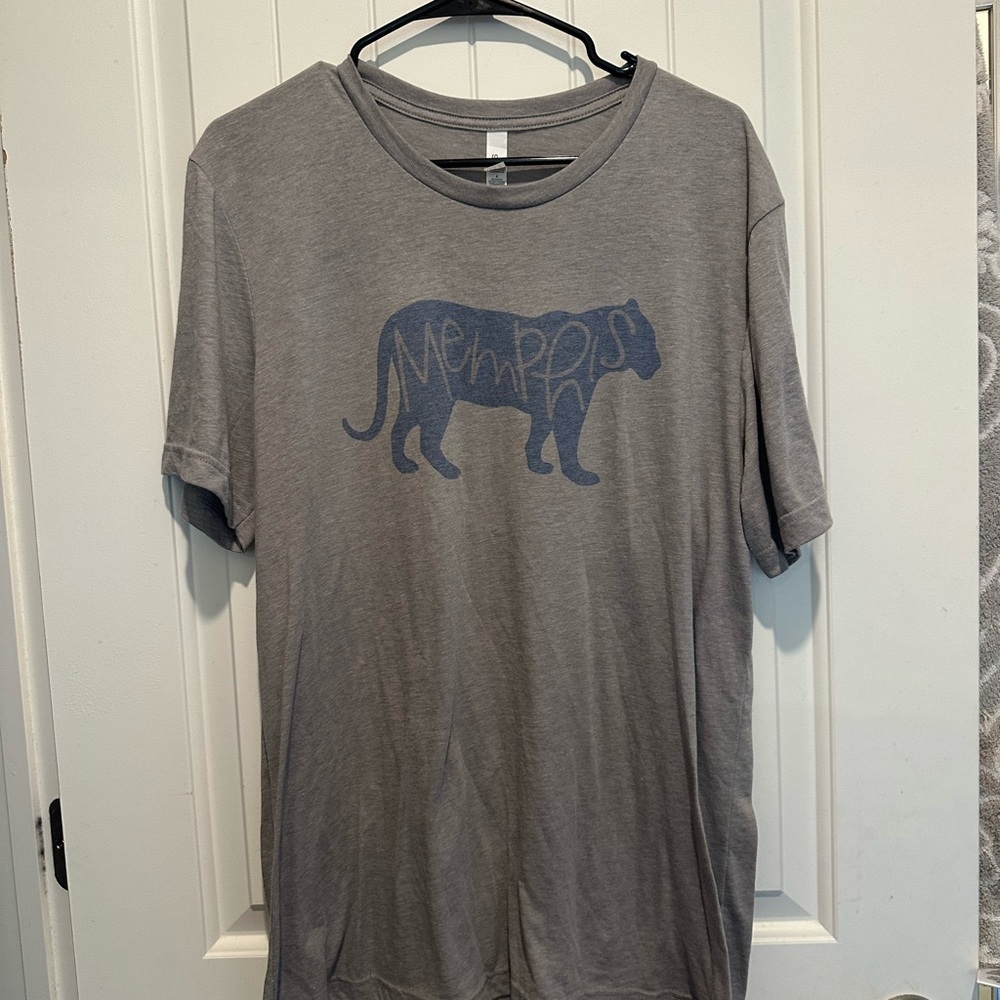 Bella Canvas Gray Memphis Tigers Tee